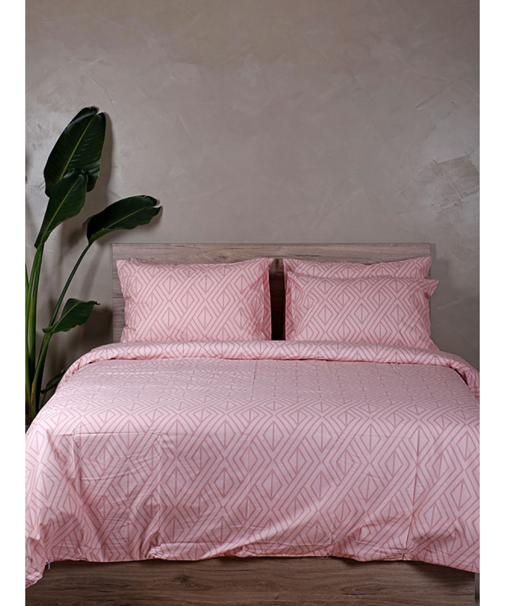 Sheet Set Cotton Feelings 2042 Pink Single (165x270)