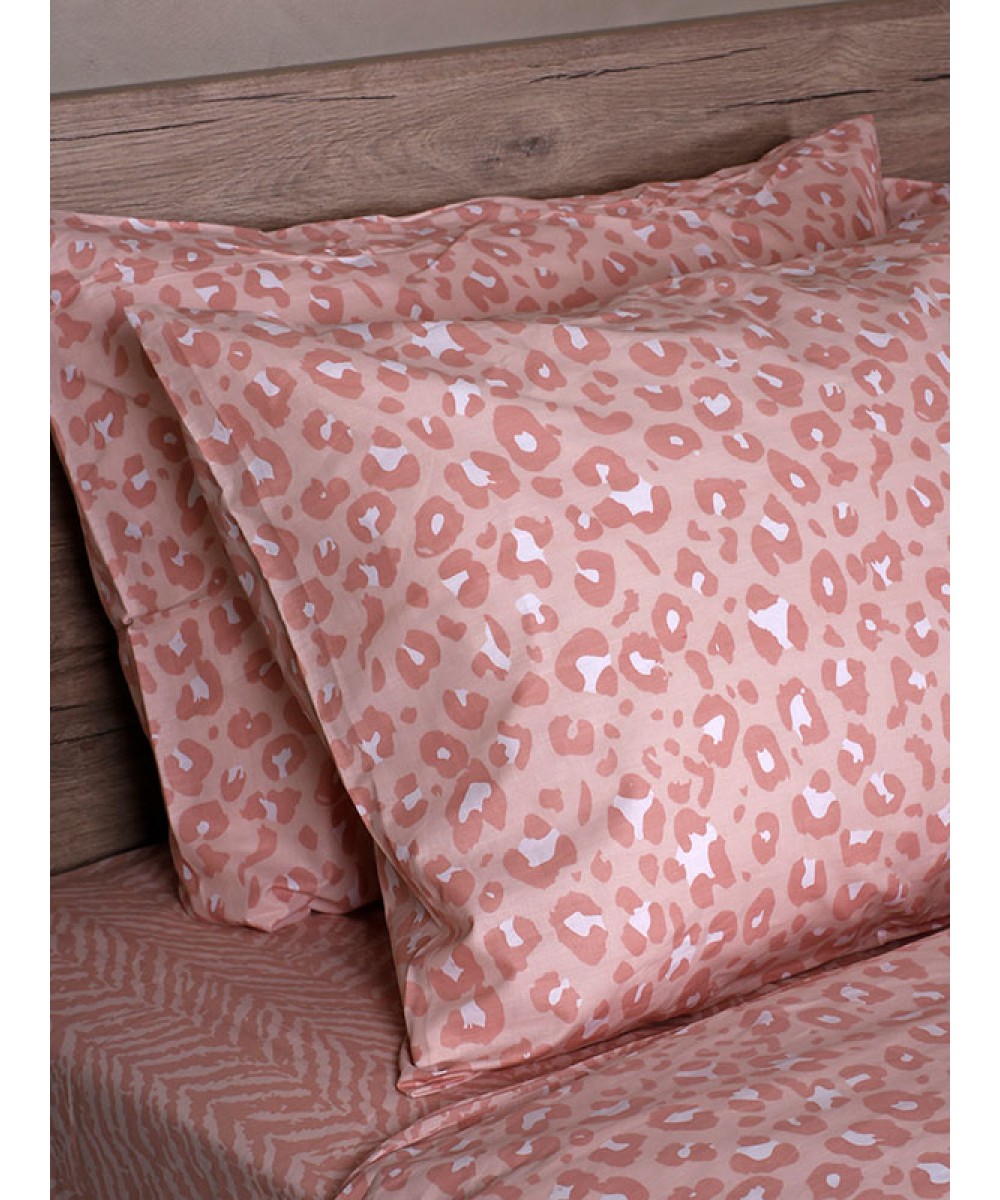 Sheet set Cotton Feelings 2044 Pink Single with elastic (105x205 30)