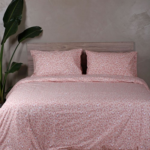 Sheet set Cotton Feelings 2044 Pink Single with elastic (105x205 30)