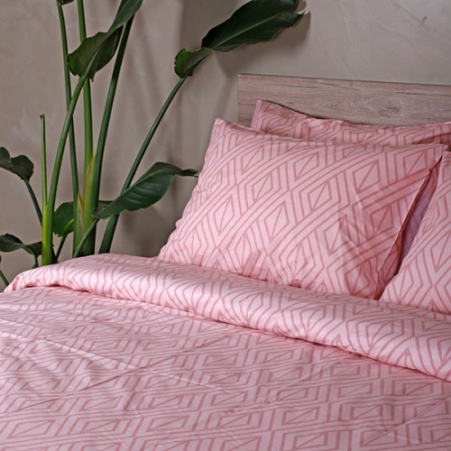 Sheet set Cotton Feelings 2042 Pink Super double with elastic (170x205 30)