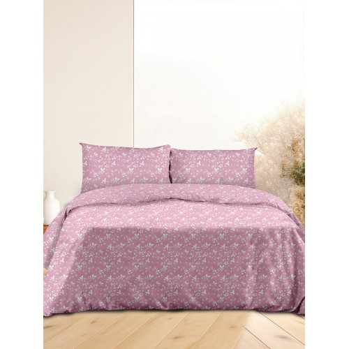 Flannel Sheet Set 040 Pink Single (160x260)