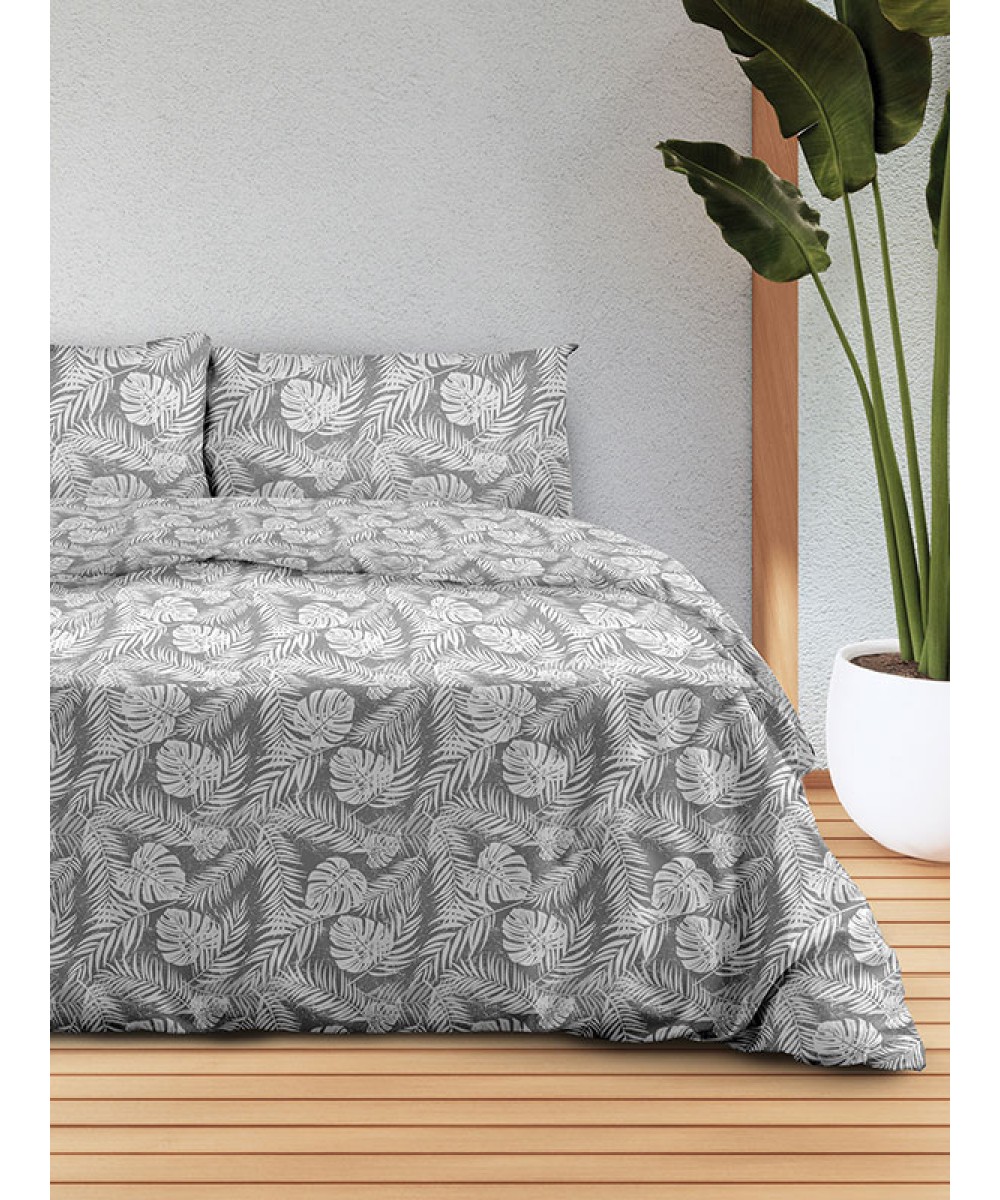 Flannel Sheet Set 3038 Gray Single (160x260)