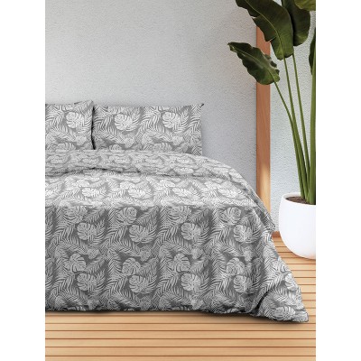 Flannel Sheet Set 3038 Gray Extra Double (230x250)