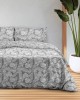 Flannel Sheet Set 3038 Gray Extra Double (230x250)
