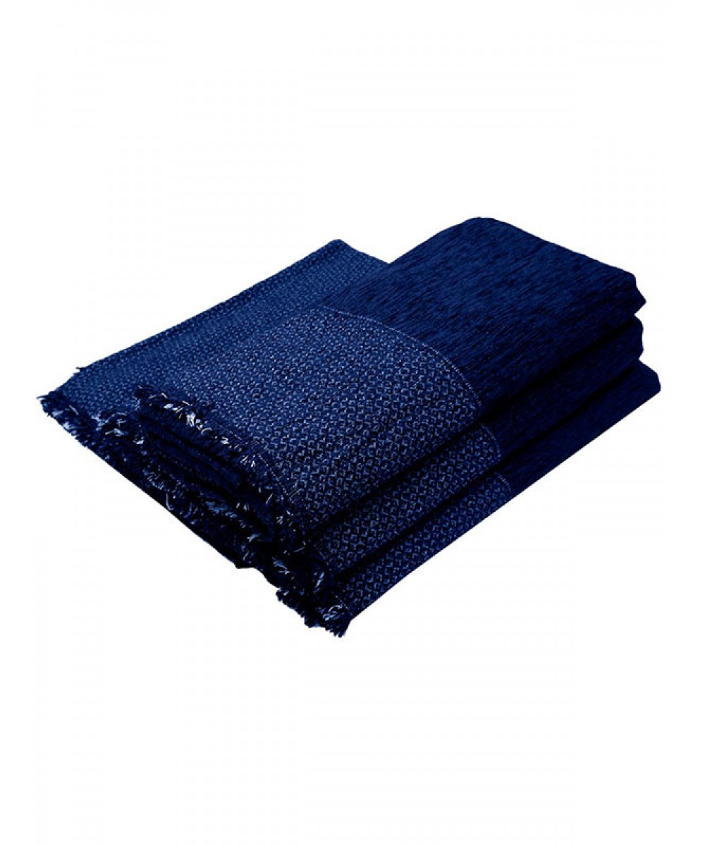 Chenille Throw Frame 8 Blue Set of 3 pieces (1th – 2th – 3th)