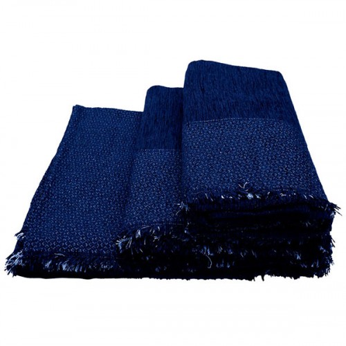 Chenille Throw Frame 8 Blue Set of 3 pieces (1th – 2th – 3th)