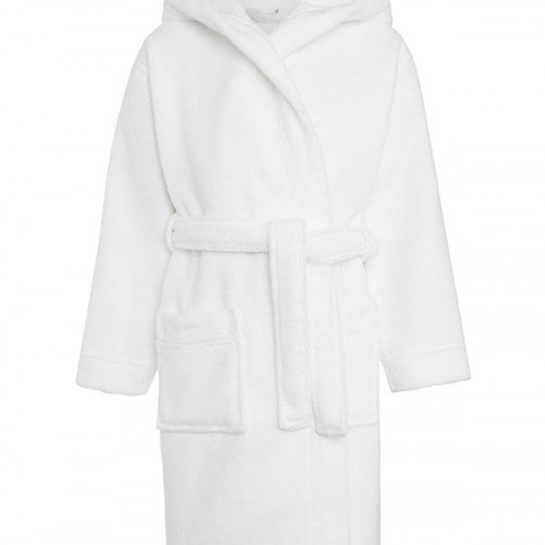 White children's bathrobe