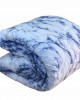 DOUBLE SIDED QUILT MARBLE BLUE COTTON 100% 220X240 LINEAHOME