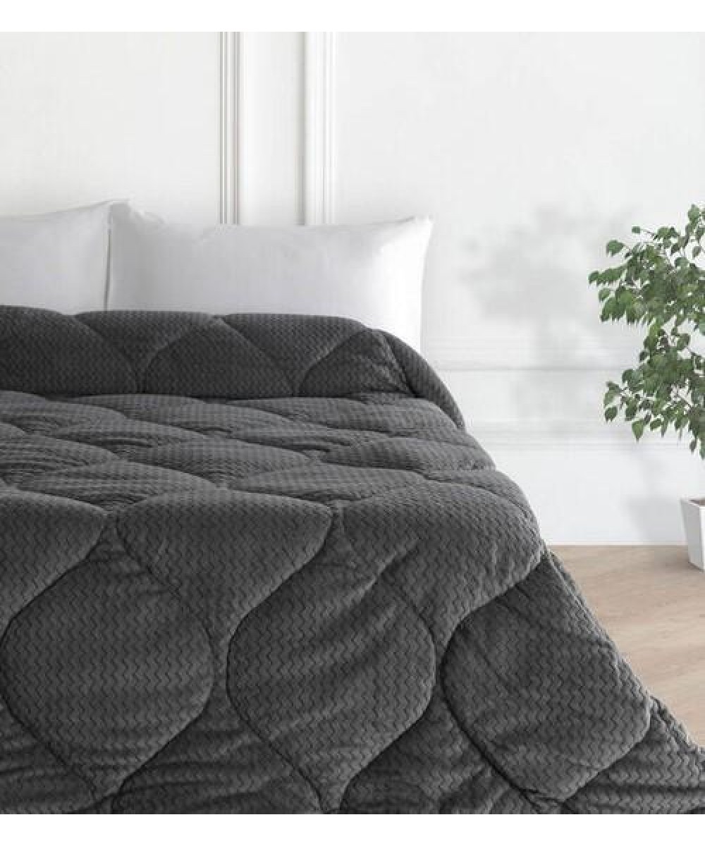 QUILT ONLY ZIC ZAC GRAY 160X215 LINEAHOME