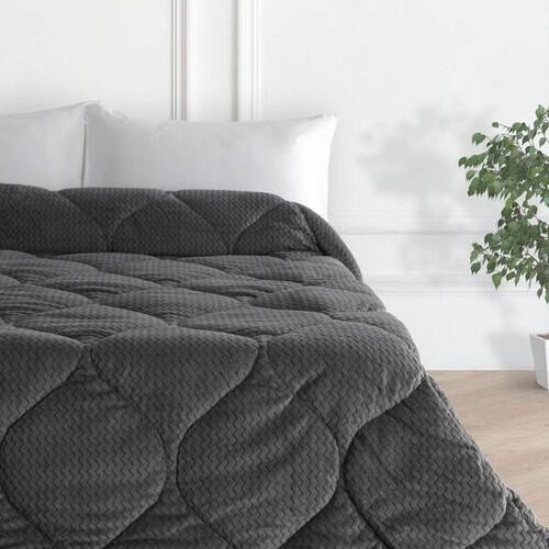 QUILT ONLY ZIC ZAC GRAY 160X215 LINEAHOME