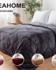 QUILT EMBOSSED COTTLE SINGLE BLACK 160X210 LINEAHOME