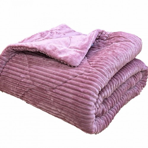 QUILT EMBOSSED COTTLE SINGLE DISTY PINK 160X210 LINEAHOME
