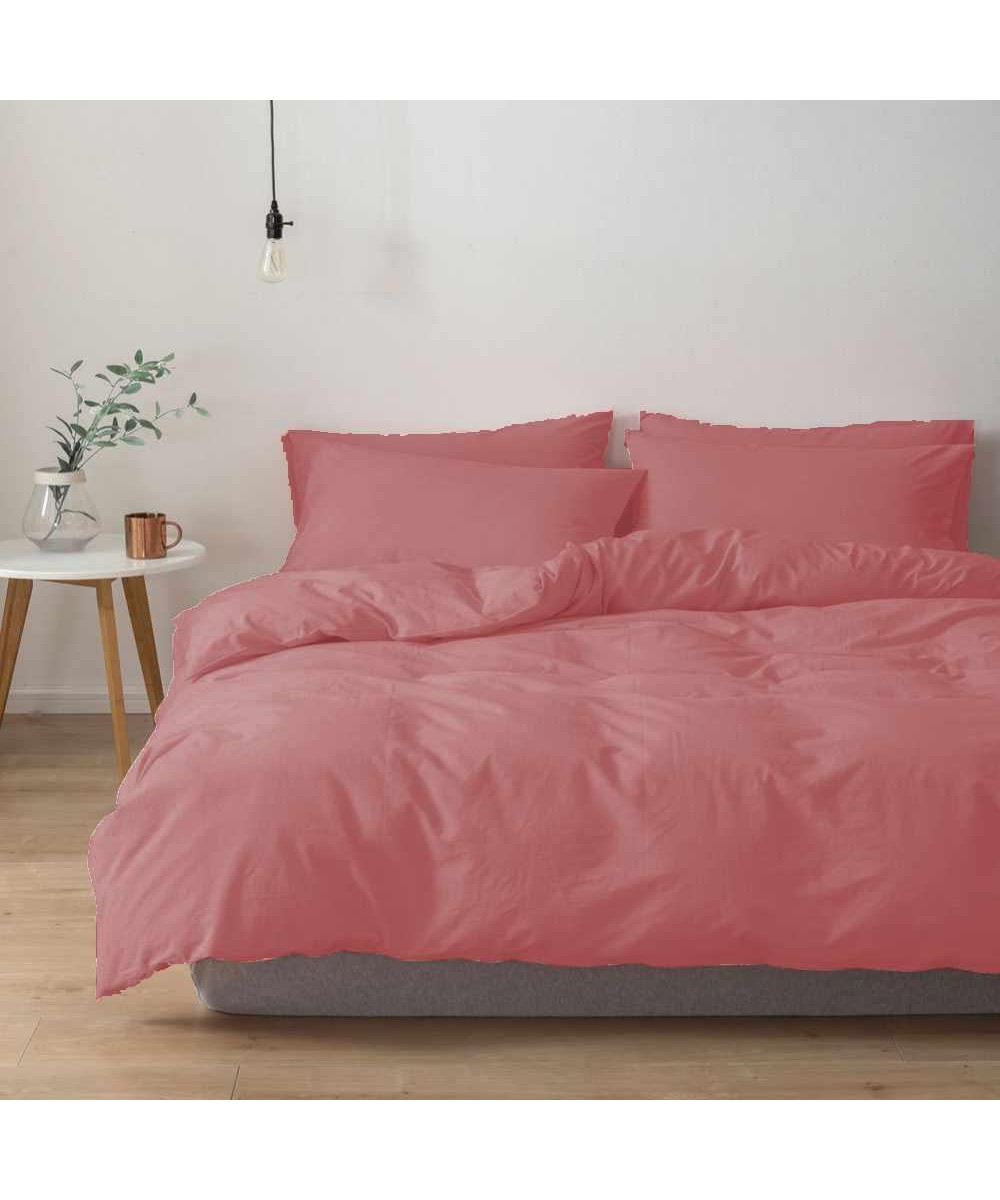 SHEET WITH RUBBER DUSTY PINK 100X200 20 LINEAHOME
