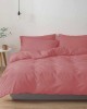SHEET WITH RUBBER DUSTY PINK 180X200 20 LINEAHOME