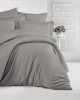 SHEET WITH RUBBER SOFT SATIN GRAY 100X200 25 LINEAHOME