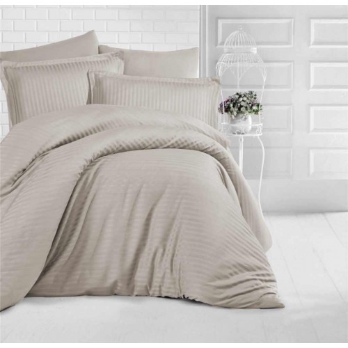 SHEET WITH RUBBER SOFT SATIN BEIGE 180X200 25 LINEAHOME