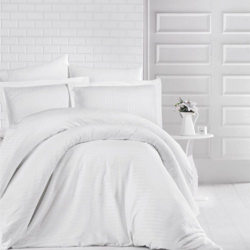 SHEET WITH RUBBER SOFT SATIN WHITE 160X200 25 LINEAHOME