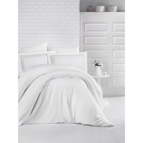 SHEET WITH RUBBER SOFT SATIN WHITE 180X200 25 LINEAHOME