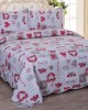 FLOWER HEART PRINTED COVER SET ONLY 160X220 1 PILLOW 50X70 LINEAHOME