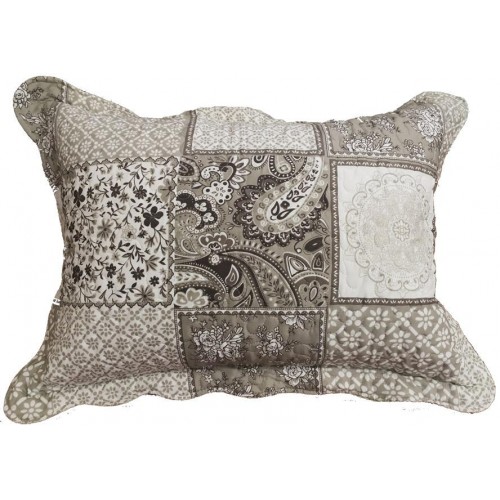 LAHOUR MOCHA DOUBLE COVER SET ONLY 160X220 1 PILLOW 50X70 LINEAHOME