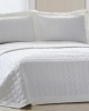 SET OF 3PCS BRIDAL COVER WITH 2 PILLOWS 50X70 CODE.200 WHITE DOUBLE 220X240 (2)50X70 LINEAHOME