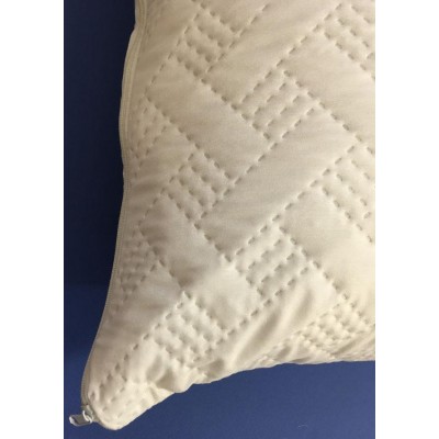 ULTRASONIC QUILTED CUSHION PROTECTOR WHITE PAIR 45X65 LINEAHOME