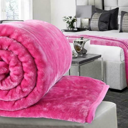 BLANKET VELOUTE FUCHSIA DOUBLE 200x240 LINEAHOME