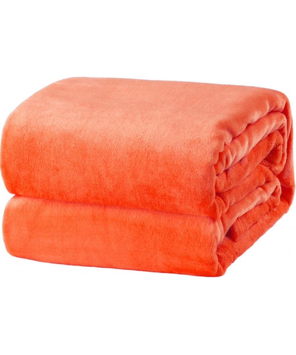 BLANKET VELOUTE ORANGE DOUBLE 200X240 LINEAHOME