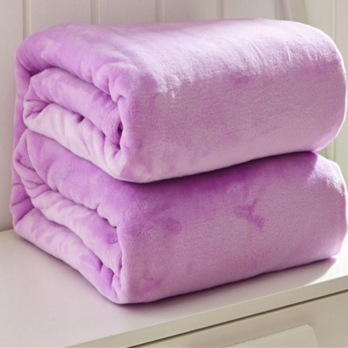 BLANKET VELOUTE PURPLE 220X240 LINEAHOME