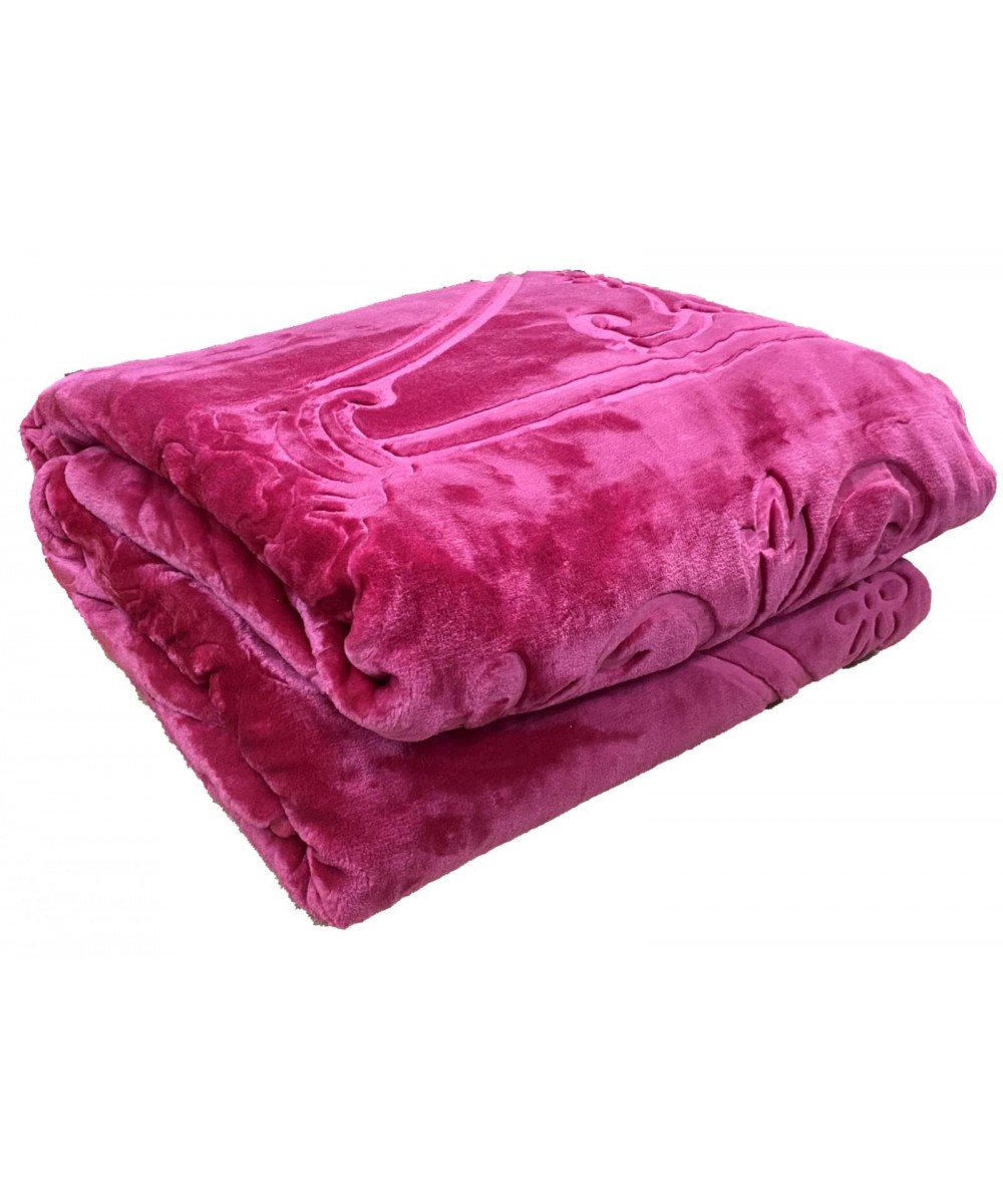 BLANKET VELOUTE EMBOSSED SUPER DOUBLE 220X240 FUCHS LINEAHOME