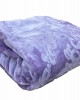 BLANKET VELOUTE EMBOSSED SUPER DOUBLE 220X240 PURPLE LINEAHOME