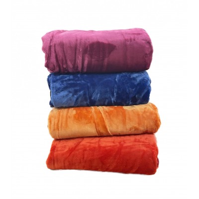 BLANKET VELOUTE ORANGE EXTRA DOUBLE 220X240 LINEAHOME