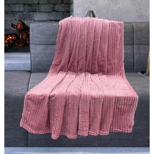 COTTLE COTTLE SOFA BLANKET DUSTY PINK 200X220 LINEAHOME