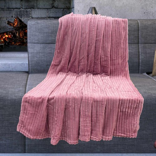 COTTLE COTTLE SOFA BLANKET DUSTY PINK 200X220 LINEAHOME