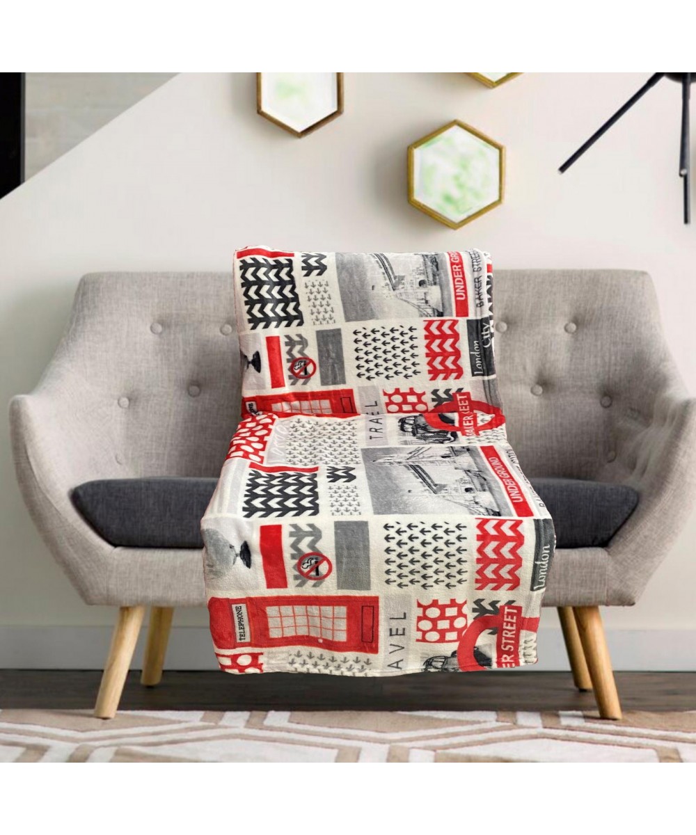 SOFA BLANKET VELOUTE 'LONDON' EXTRA DOUBLE 210X230 LINEAHOME