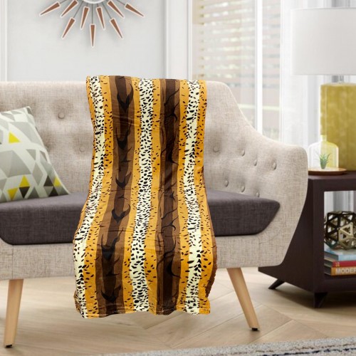 SOFA BLANKET VELOUTE TIGER EXTRA DOUBLE 210X230 LINEAHOME