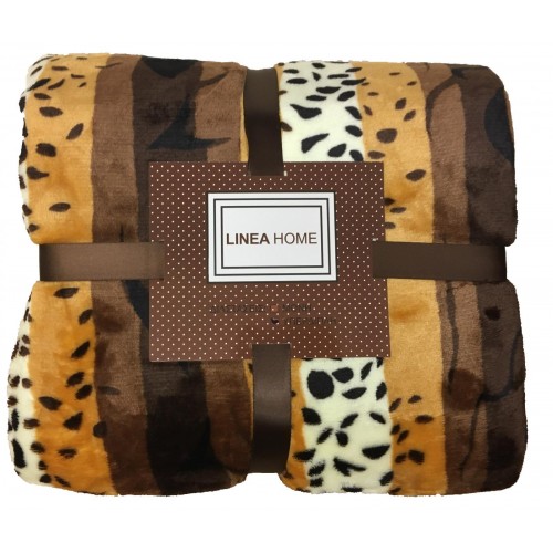 SOFA BLANKET TIGER SEWER MONO 160X210 LINEAHOME