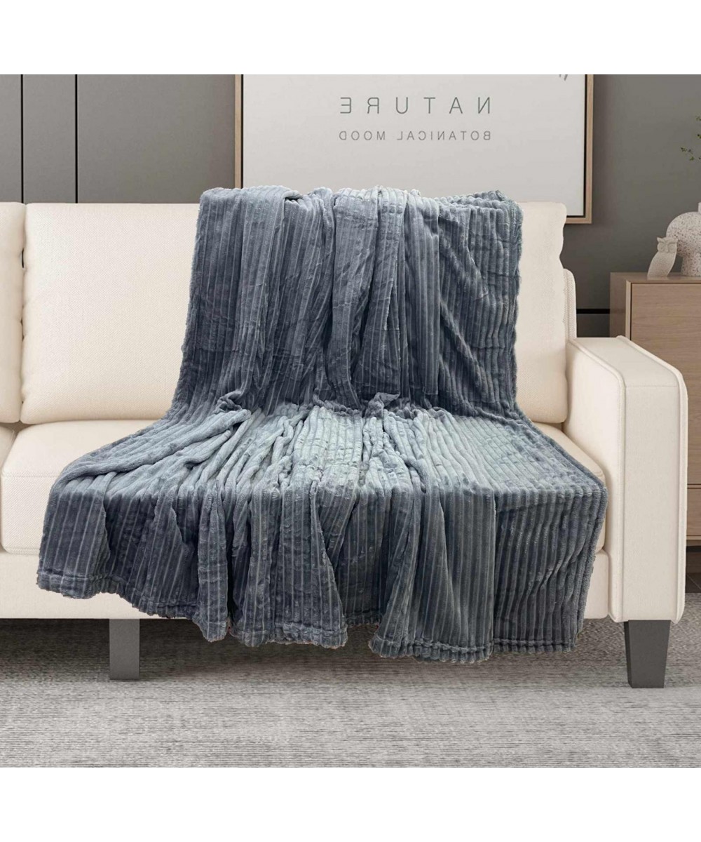 BLANKET RICHTARI COTTLE GRAY 150X200 LINEAHOME