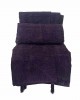 PURPLE CHENILLE CUSHION WITH FASCHE 180X300 LINEAHOME