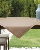 LINEN TABLECLOTH WITH AZURE HANDLE IVY 3688A MOCHA 140X140 LINEAHOME