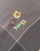 PANSY EMBROIDERY LINEN TABLECLOTH 13575 140X140 LINEAHOME