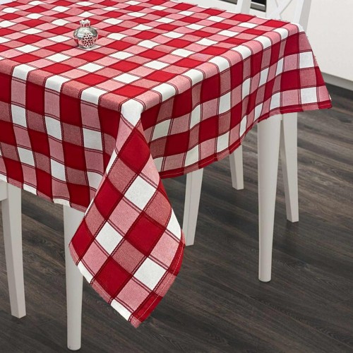 LINEN TABLECLOTH 160X220 RED TRIESTE LINEAHOME