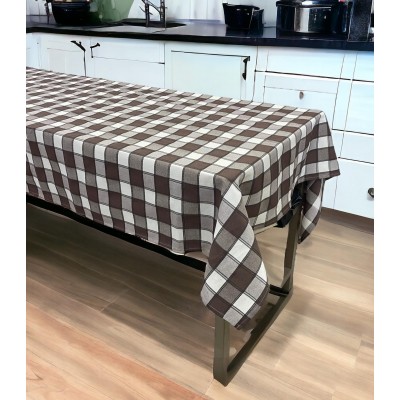 LINEN TABLECLOTH 160X220 BROWN TRIESTE LINEAHOME