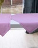 LINEN TABLECLOTH WITH AZURE HANDLE IVY 3688A PURPLE 140X180 LINEAHOME