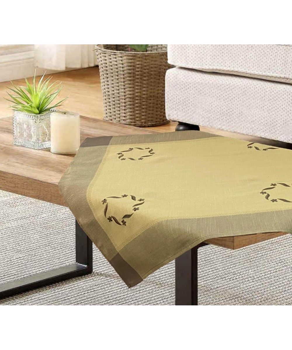 LINEN TABLECLOTH WITH EMBROIDERY 13610B LAUREL 140X180 LINEAHOME