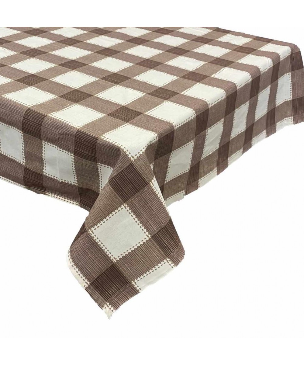 COTTON TABLECLOTH N442 BROWN LINEAHOME