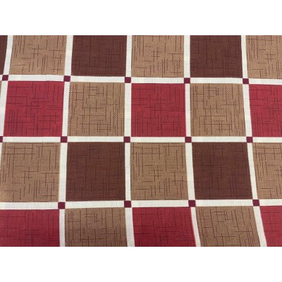 CHECK TABLECLOTH N1295 RED 140X140 LINEAHOME