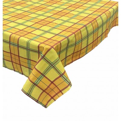 CHECK TABLECLOTH N5451 YELLOW 140X180 LINEAHOME