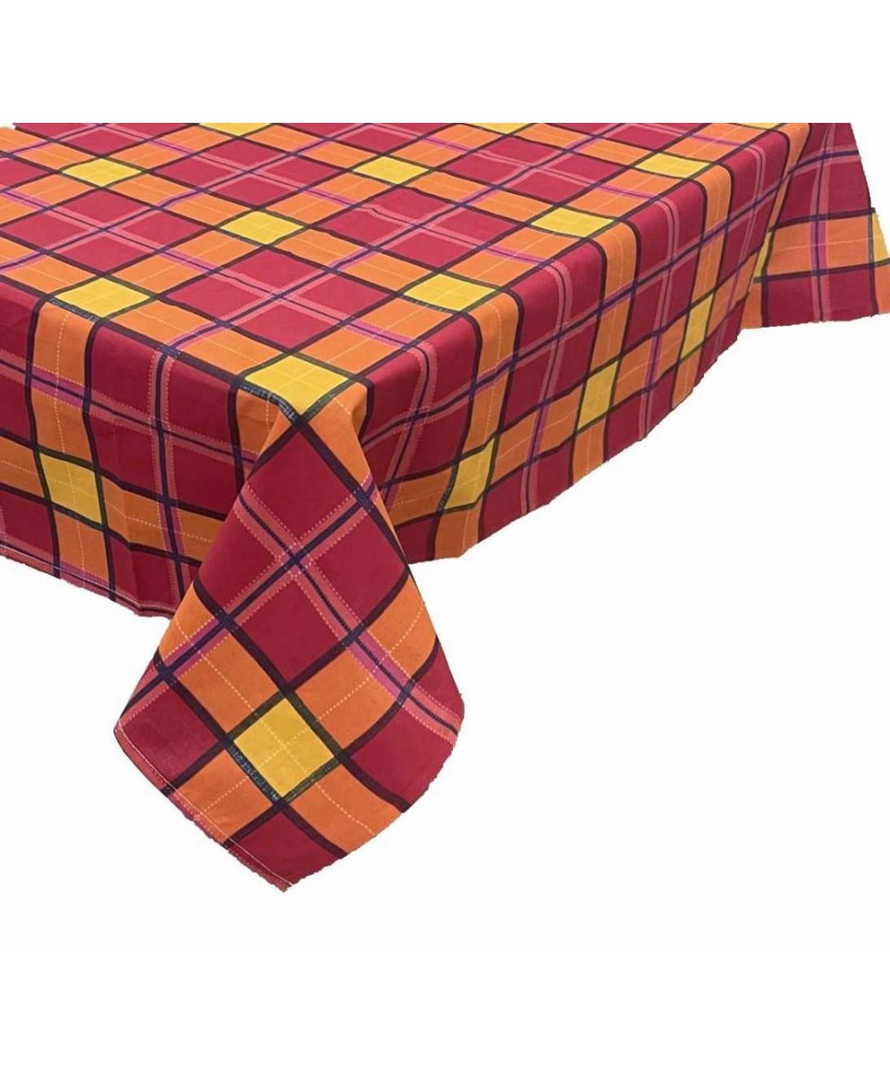 CHECK TABLECLOTH N5451 RED 140X140 LINEAHOME