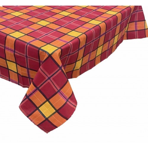 CHECK TABLECLOTH N5451 RED 140X140 LINEAHOME